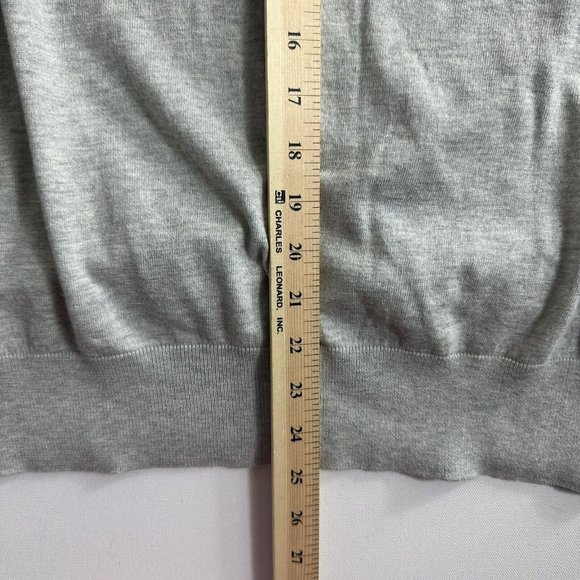 Polo Ralph Lauren Cotton/Cashmere Blend V-Neck Sweater Gray Mens Size LARGE - Picture 8 of 9
